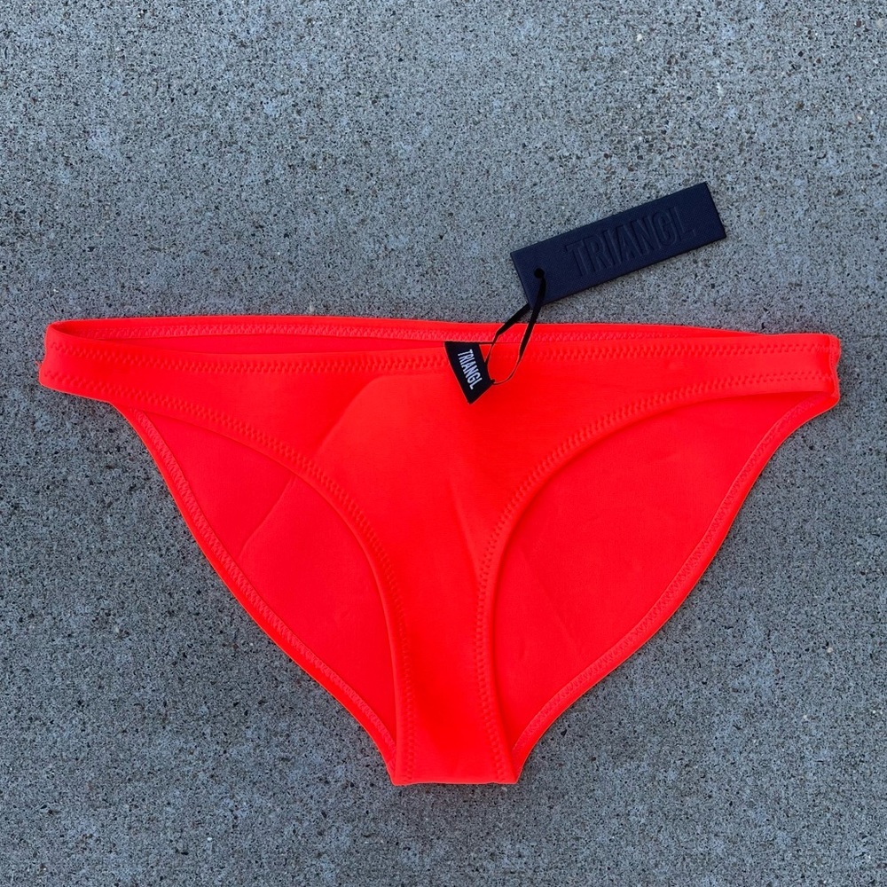 Triangl Swimwear Orange Bikini Bottom Smooth Finish